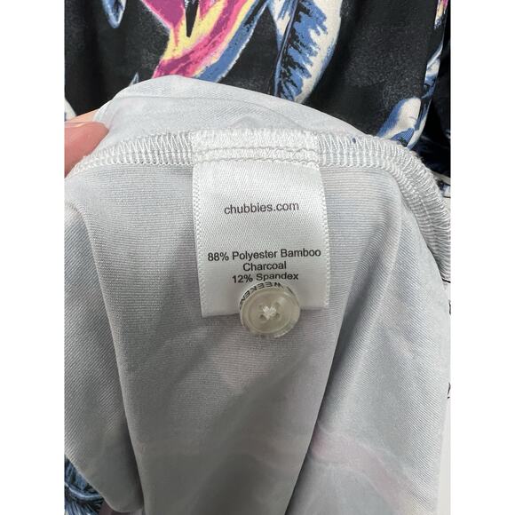 Chubbies Shirt Mens M Performance Polo Birds Of Paradise Hawaiian Golf Beach - Picture 5 of 8